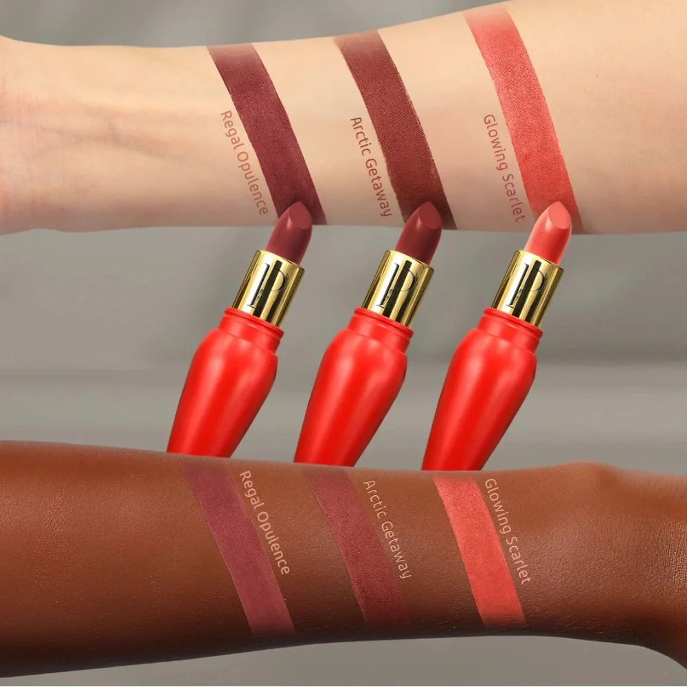 La Predire Paris Glowing Scarlet Prestige Ruby Reddish Shiny Lipstick RUBYLIP03